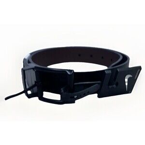 Nike Belt Mens 32 Leather Reversible Black Brown Golf Swoosh Logo Adult NEW NWT